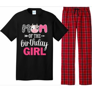 Mom Of The Birthday Farm Cow Mommy Mama Mother 1st Pajama Set