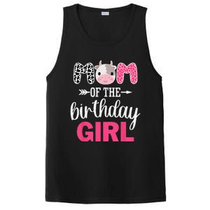 Mom Of The Birthday Farm Cow Mommy Mama Mother 1st PosiCharge Competitor Tank