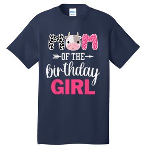 Mom Of The Birthday Farm Cow Mommy Mama Mother 1st Tall T-Shirt