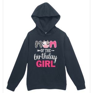 Mom Of The Birthday Farm Cow Mommy Mama Mother 1st Urban Pullover Hoodie