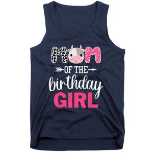 Mom Of The Birthday Farm Cow Mommy Mama Mother 1st Tank Top