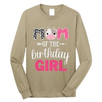 Mom Of The Birthday Farm Cow Mommy Mama Mother 1st Long Sleeve Shirt