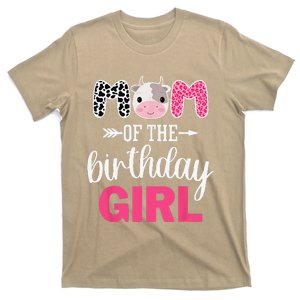 Mom Of The Birthday Farm Cow Mommy Mama Mother 1st T-Shirt