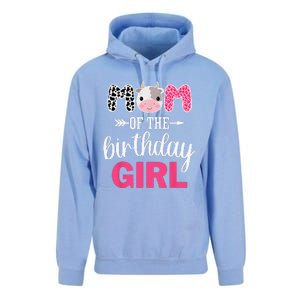 Mom Of The Birthday Farm Cow Mommy Mama Mother 1st Unisex Surf Hoodie