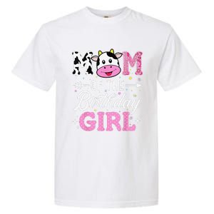 Mom Of The Birthday Funny Farm Cow Mother Mommy Mama Garment-Dyed Heavyweight T-Shirt