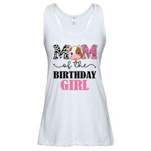 Mom of The Birthday Farm Cow Mommy Mama 1st Ladies Essential Flowy Tank