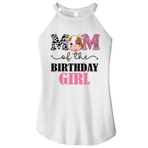 Mom of The Birthday Farm Cow Mommy Mama 1st Women's Perfect Tri Rocker Tank