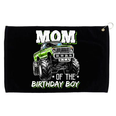 Mom Of The Birthday Boy Monster Truck Birthday Novelty Gift Grommeted Golf Towel