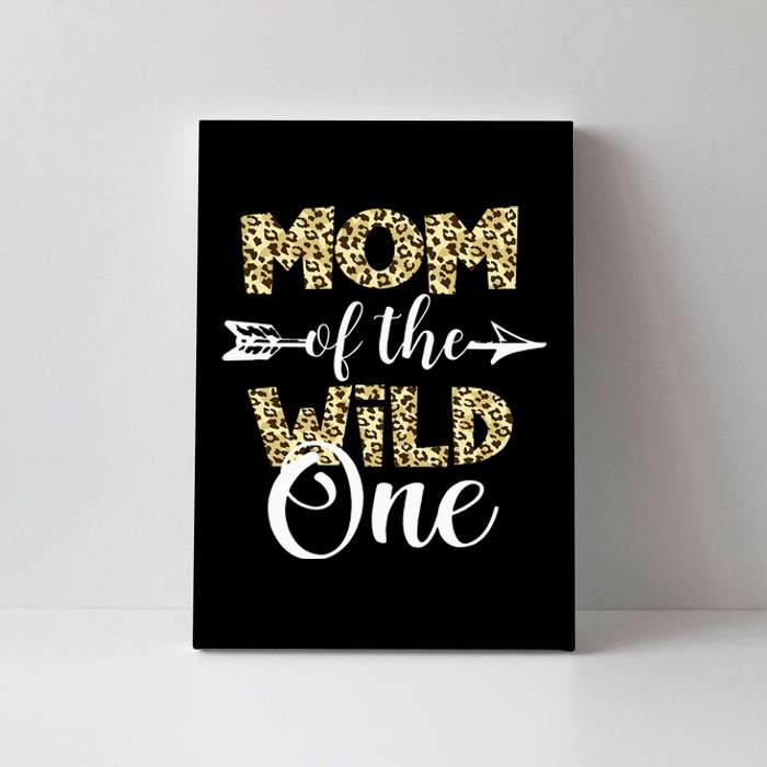 Mom Of The Wild One Zoo Themed 1st Birthday Party Canvas