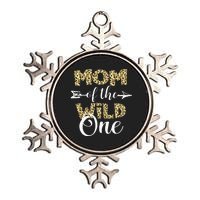 Mom Of The Wild One Zoo Themed 1st Birthday Party Metallic Star Ornament