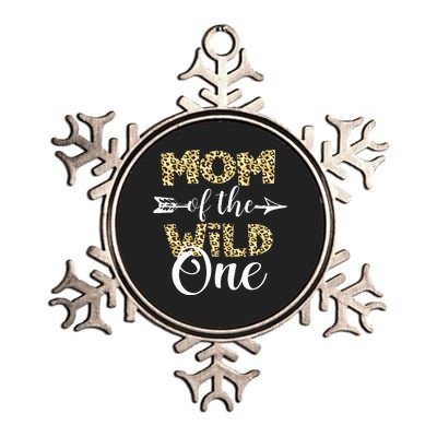 Mom Of The Wild One Zoo Themed 1st Birthday Party Metallic Star Ornament