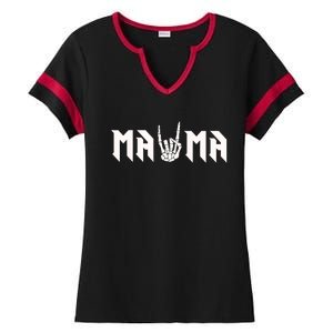 Mama Of The Bad Two The Bone Birthday 2 Years Old Birthday Ladies Halftime Notch Neck Tee