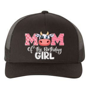 Mom of The Birthday Cow Family Cow Farm Matching Yupoong Adult 5-Panel Trucker Hat