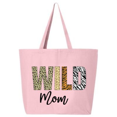 Mom Of The Wild One Zoo Birthday Safari Jungle Animal 25L Jumbo Tote