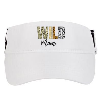 Mom Of The Wild One Zoo Birthday Safari Jungle Animal Adult Drive Performance Visor