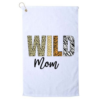 Mom Of The Wild One Zoo Birthday Safari Jungle Animal Golf Towel