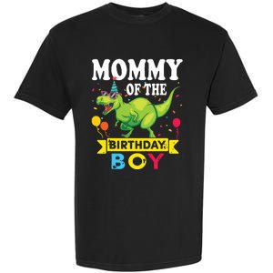 Mommy Of The Birthday TRex RAWR Dinosaur Birthday Garment-Dyed Heavyweight T-Shirt