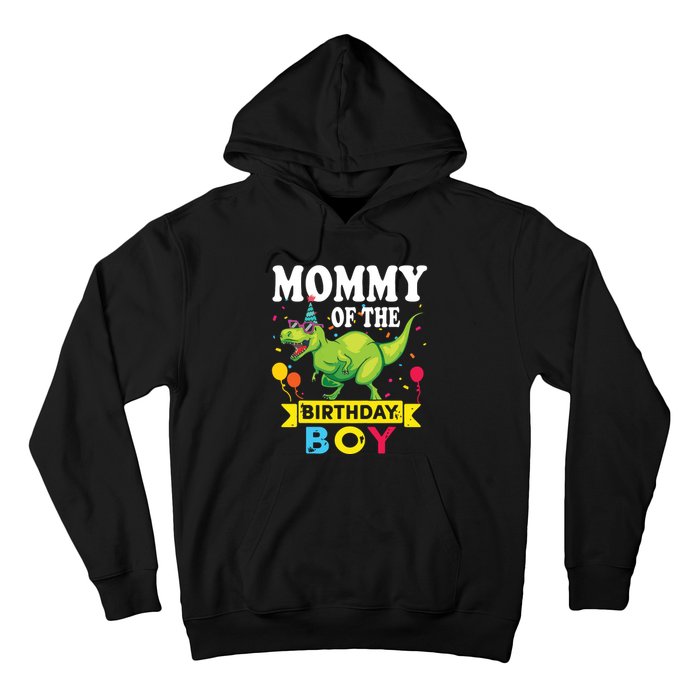 Mommy Of The Birthday TRex RAWR Dinosaur Birthday Hoodie