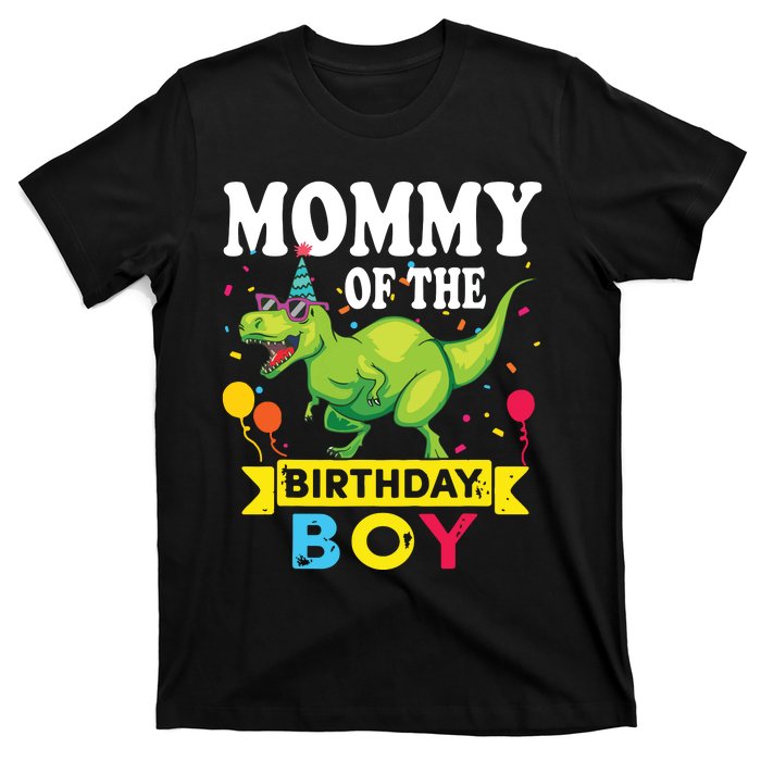 Mommy Of The Birthday TRex RAWR Dinosaur Birthday T-Shirt