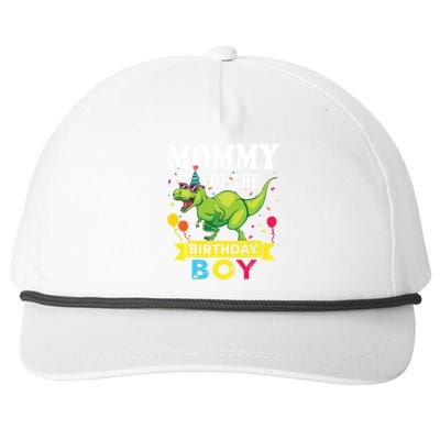 Mommy Of The Birthday TRex RAWR Dinosaur Birthday Snapback Five-Panel Rope Hat