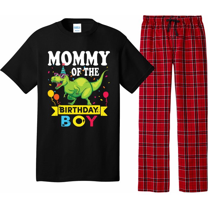 Mommy Of The Birthday TRex RAWR Dinosaur Birthday Pajama Set