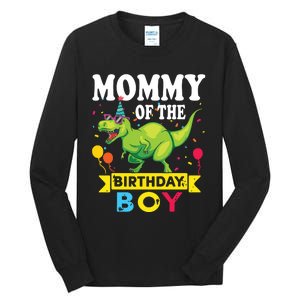 Mommy Of The Birthday TRex RAWR Dinosaur Birthday Tall Long Sleeve T-Shirt