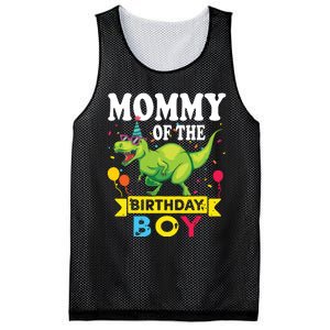 Mommy Of The Birthday TRex RAWR Dinosaur Birthday Mesh Reversible Basketball Jersey Tank