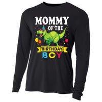 Mommy Of The Birthday TRex RAWR Dinosaur Birthday Cooling Performance Long Sleeve Crew