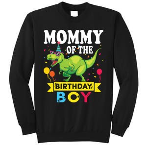 Mommy Of The Birthday TRex RAWR Dinosaur Birthday Tall Sweatshirt