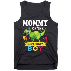 Mommy Of The Birthday TRex RAWR Dinosaur Birthday Tank Top