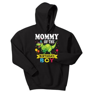 Mommy Of The Birthday TRex RAWR Dinosaur Birthday Kids Hoodie