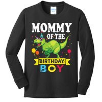 Mommy Of The Birthday TRex RAWR Dinosaur Birthday Kids Long Sleeve Shirt