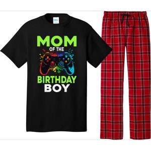 Mom Of The Birthday Matching Video Gamer Birthday Party Pajama Set