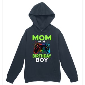 Mom Of The Birthday Matching Video Gamer Birthday Party Urban Pullover Hoodie