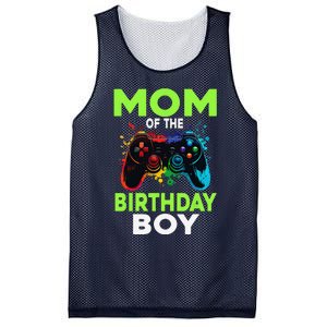 Mom Of The Birthday Matching Video Gamer Birthday Party Mesh Reversible Basketball Jersey Tank