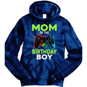 Mom Of The Birthday Matching Video Gamer Birthday Party Tie Dye Hoodie