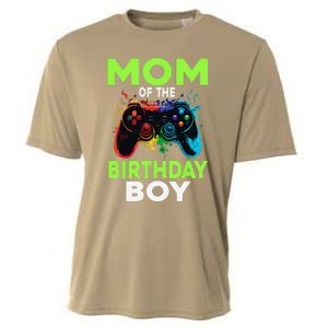 Mom Of The Birthday Matching Video Gamer Birthday Party Cooling Performance Crew T-Shirt