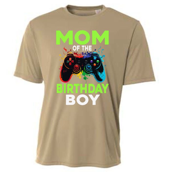 Mom Of The Birthday Matching Video Gamer Birthday Party Cooling Performance Crew T-Shirt