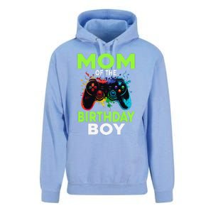 Mom Of The Birthday Matching Video Gamer Birthday Party Unisex Surf Hoodie