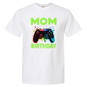 Mom Of The Birthday Matching Video Gamer Birthday Party Garment-Dyed Heavyweight T-Shirt