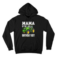 Mama Of The Birthday Boy Family Tractors Farm Trucks Bday Hoodie