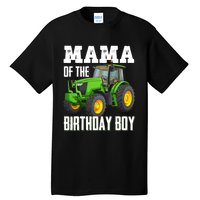 Mama Of The Birthday Boy Family Tractors Farm Trucks Bday Tall T-Shirt