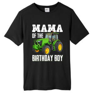 Mama Of The Birthday Boy Family Tractors Farm Trucks Bday Tall Fusion ChromaSoft Performance T-Shirt