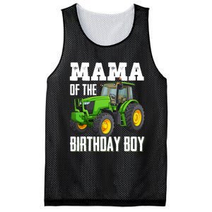 Mama Of The Birthday Boy Family Tractors Farm Trucks Bday Mesh Reversible Basketball Jersey Tank