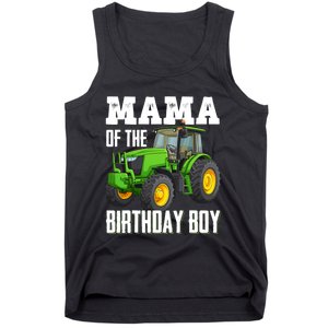 Mama Of The Birthday Boy Family Tractors Farm Trucks Bday Tank Top