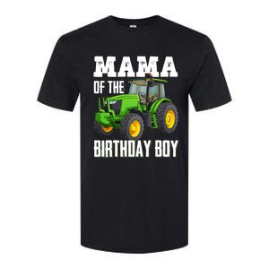 Mama Of The Birthday Boy Family Tractors Farm Trucks Bday Softstyle CVC T-Shirt