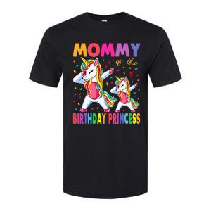 Mommy Of The Birthday Princess Girl Dabbing Unicorn Mom Softstyle® CVC T-Shirt