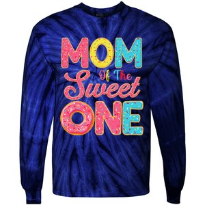 Mom Of The Sweet One 1st Birthday Donut Theme Family Tie-Dye Long Sleeve Shirt