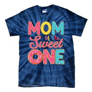 Mom Of The Sweet One 1st Birthday Donut Theme Family Tie-Dye T-Shirt