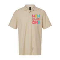 Mom Of The Sweet One 1st Birthday Donut Theme Family Softstyle Adult Sport Polo